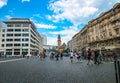 Frankfurt street scene at RoÃÅ¸markt